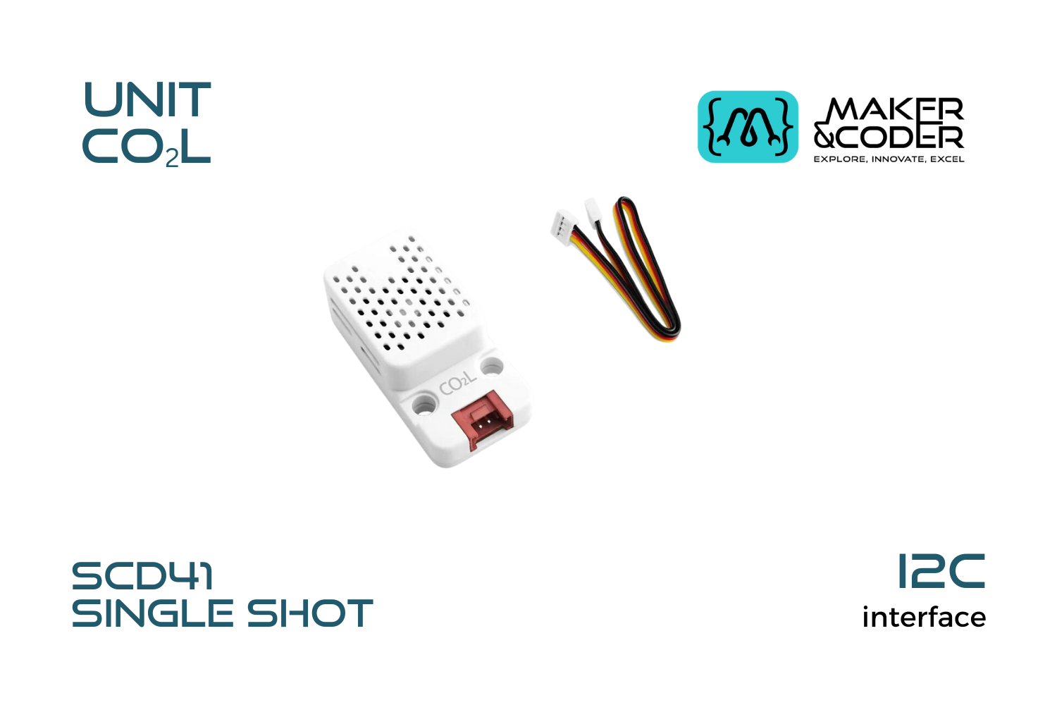 CO2L unit sensor for monitoring indoor air quality with temperature and humidity sensors
