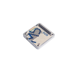 Top perspective of u-blox NEO M8N GPS module featuring internal and external antenna connections for optimal signal reception.