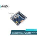 Side angle of NEO M8N GPS module with compass, suitable for Arduino, drone, and robotics applications.